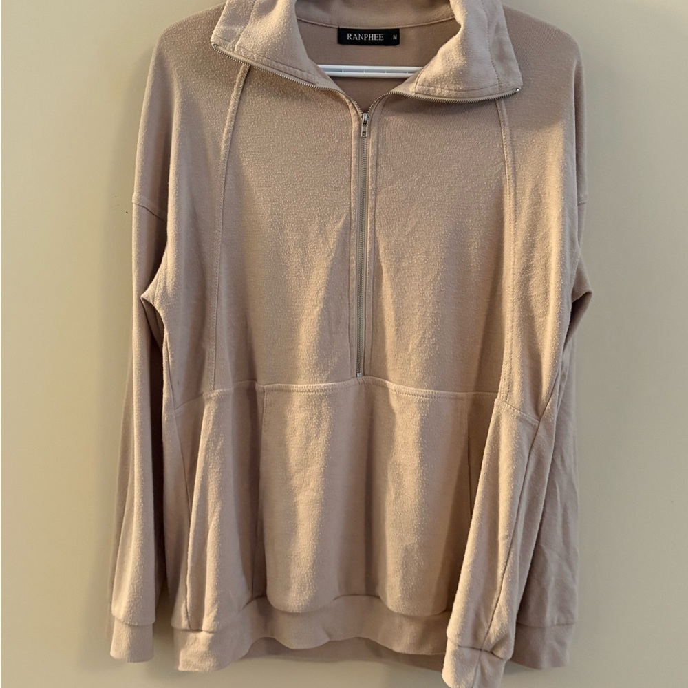 Women's Beige Pullover Top